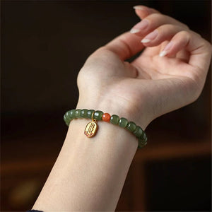 Premium buddha jade bracelet