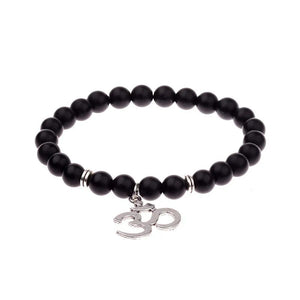 Lava stone bead buddha bracelet