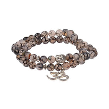 Load image into Gallery viewer, Lava stone bead buddha bracelet