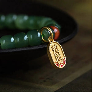 Premium buddha jade bracelet