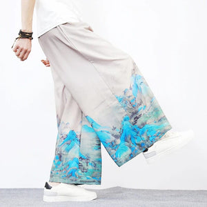 Wide bushido komorebi pants