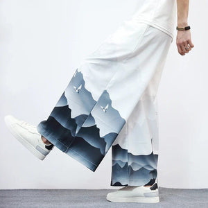 Wide bushido komorebi pants