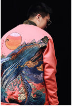 Load image into Gallery viewer, Hyper premium sunset whale waterfall embroidery sweatshirt