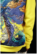 Load image into Gallery viewer, Hyper premium sunset whale waterfall embroidery sweatshirt