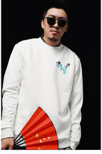 Load image into Gallery viewer, Hyper premium sunset whale waterfall embroidery sweatshirt