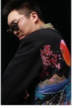 Load image into Gallery viewer, Hyper premium sunset whale waterfall embroidery sweatshirt