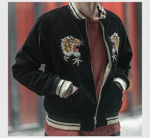 Load image into Gallery viewer, Hyper Premium 2 sided double tiger bird sukajan baseball jacket