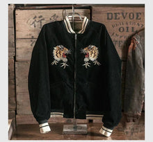 Load image into Gallery viewer, Hyper Premium 2 sided double tiger bird sukajan baseball jacket