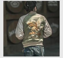 Load image into Gallery viewer, Hyper Premium 2 sided double tiger bird sukajan baseball jacket