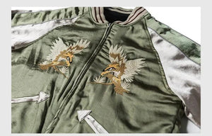 Hyper Premium 2 sided double tiger bird sukajan baseball jacket