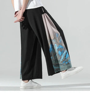 Wide bushido komorebi pants