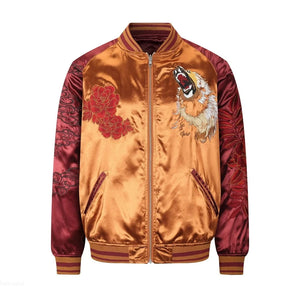 Hyper premium golden lion sukajan souvenir jacket