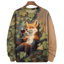 Load image into Gallery viewer, Peaceful kitsune Japanese graphics sweatshirt