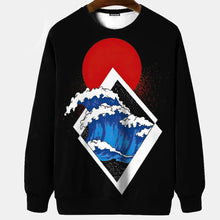 Load image into Gallery viewer, Neko wave Japanese themed graphics sweatshirt