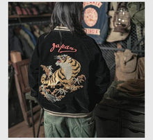 Load image into Gallery viewer, Hyper Premium 2 sided double tiger bird sukajan baseball jacket