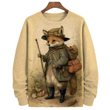 Load image into Gallery viewer, Peaceful kitsune Japanese graphics sweatshirt