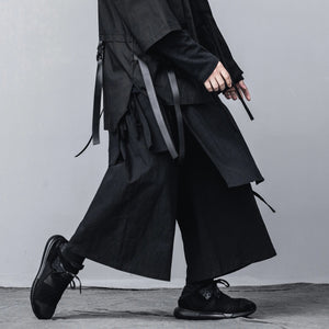 "zentei" layered bushido pants