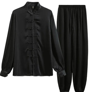 "qínshū" Tang Dynasty silk shirt + pants