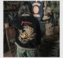 Load image into Gallery viewer, Hyper Premium 2 sided double tiger bird sukajan baseball jacket