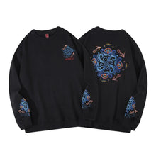 Load image into Gallery viewer, Embroidery miracle flower pattern sweatshirt