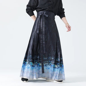 "Rain drops" horse face skirt