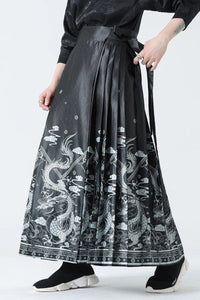 Ghost dragon horse face skirt