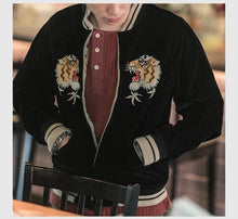 Load image into Gallery viewer, Hyper Premium 2 sided double tiger bird sukajan baseball jacket