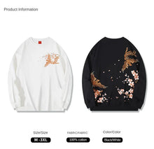 Load image into Gallery viewer, Embroidery sakura phoenix sweatshirt