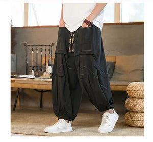 "dekiru" baggy harem pants