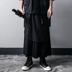 "zentei" layered bushido pants