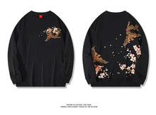 Load image into Gallery viewer, Embroidery sakura phoenix sweatshirt