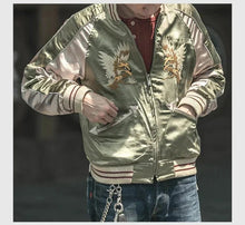 Load image into Gallery viewer, Hyper Premium 2 sided double tiger bird sukajan baseball jacket