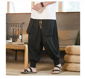 "dekiru" baggy harem pants