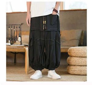 "dekiru" baggy harem pants