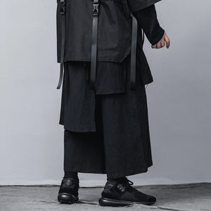 "zentei" layered bushido pants