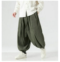 Load image into Gallery viewer, Wide bushido wabi sabi pants