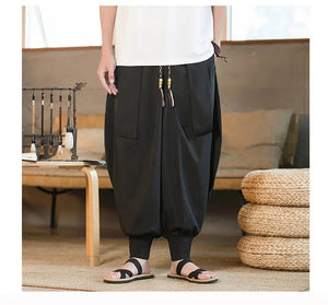 "dekiru" baggy harem pants