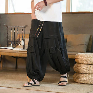 "dekiru" baggy harem pants