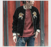 Load image into Gallery viewer, Hyper Premium 2 sided double tiger bird sukajan baseball jacket