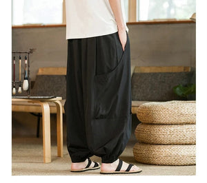 "dekiru" baggy harem pants