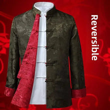 Load image into Gallery viewer, 2 sided ancient design Tang Dynasty jacket