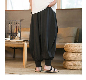 "dekiru" baggy harem pants