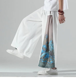 Wide bushido komorebi pants