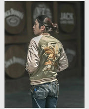 Load image into Gallery viewer, Hyper Premium 2 sided double tiger bird sukajan baseball jacket