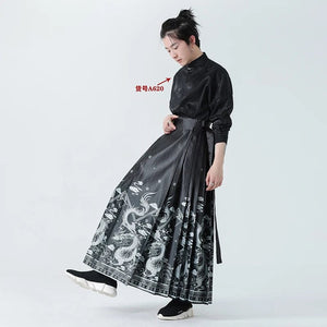 Ghost dragon horse face skirt