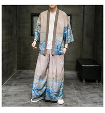 Load image into Gallery viewer, Baggy sansui kimono + bottoms set