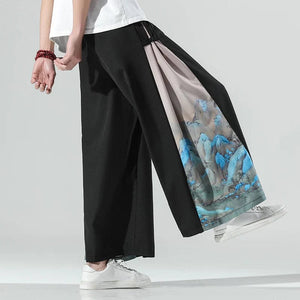 Wide bushido komorebi pants