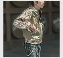 Load image into Gallery viewer, Hyper Premium 2 sided double tiger bird sukajan baseball jacket