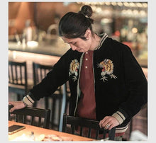 Load image into Gallery viewer, Hyper Premium 2 sided double tiger bird sukajan baseball jacket