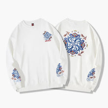 Load image into Gallery viewer, Embroidery miracle flower pattern sweatshirt